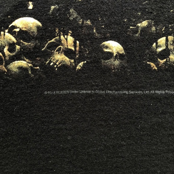 SLAYER 2018 Tour Shirt Metal Music Band Merch Size Medium Black - Picture 4 of 6